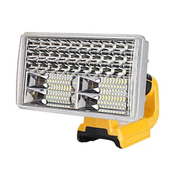 8inches horizontal For DW Multi-Functional LED Work Light Long-Range Spotlight with USB Port Torch Compatible with Dewalt 18V Lithium Battery Camp Light