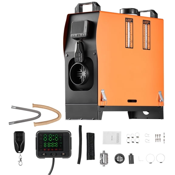 8kW 12V/24V Diesel Parking Air Heater with Digital LCD Display & Remote Control for Trucks, Vans, RVs, Boats, Campervans - Efficient Diesel-Powered Interior Vehicle Heater