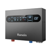 8kW Tankless Electric Water Heater, 240V on Demand Instant Endless Water Heater with LED Temperature Display for Whole House Shower