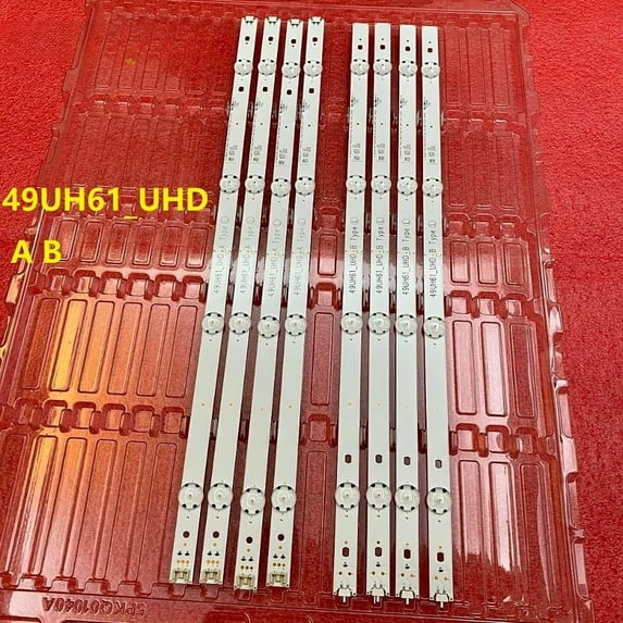 8leds Led strips for LG AGF79082401 AGF79082402 49UH61_UHD_A 49UH61_UHD_B 49UH61 49UH610V 49UH603V 49UH601V 49UH610V 49UH6030-UD 49UH6100-UH