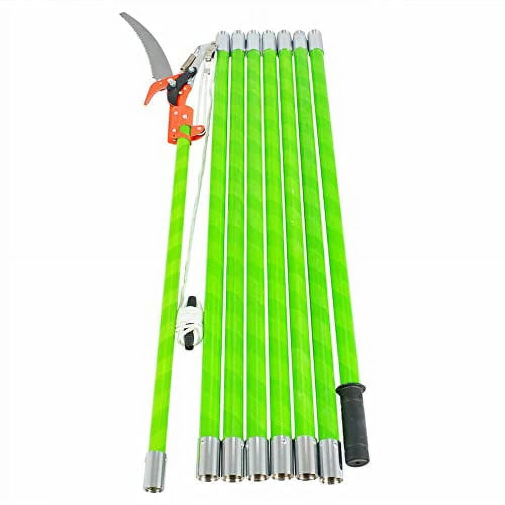 8m/ 26 Foot Length Tree Pole Pruner Tree Saw Loppers Hand Pole Saw Yard Garden Pruning Cutter