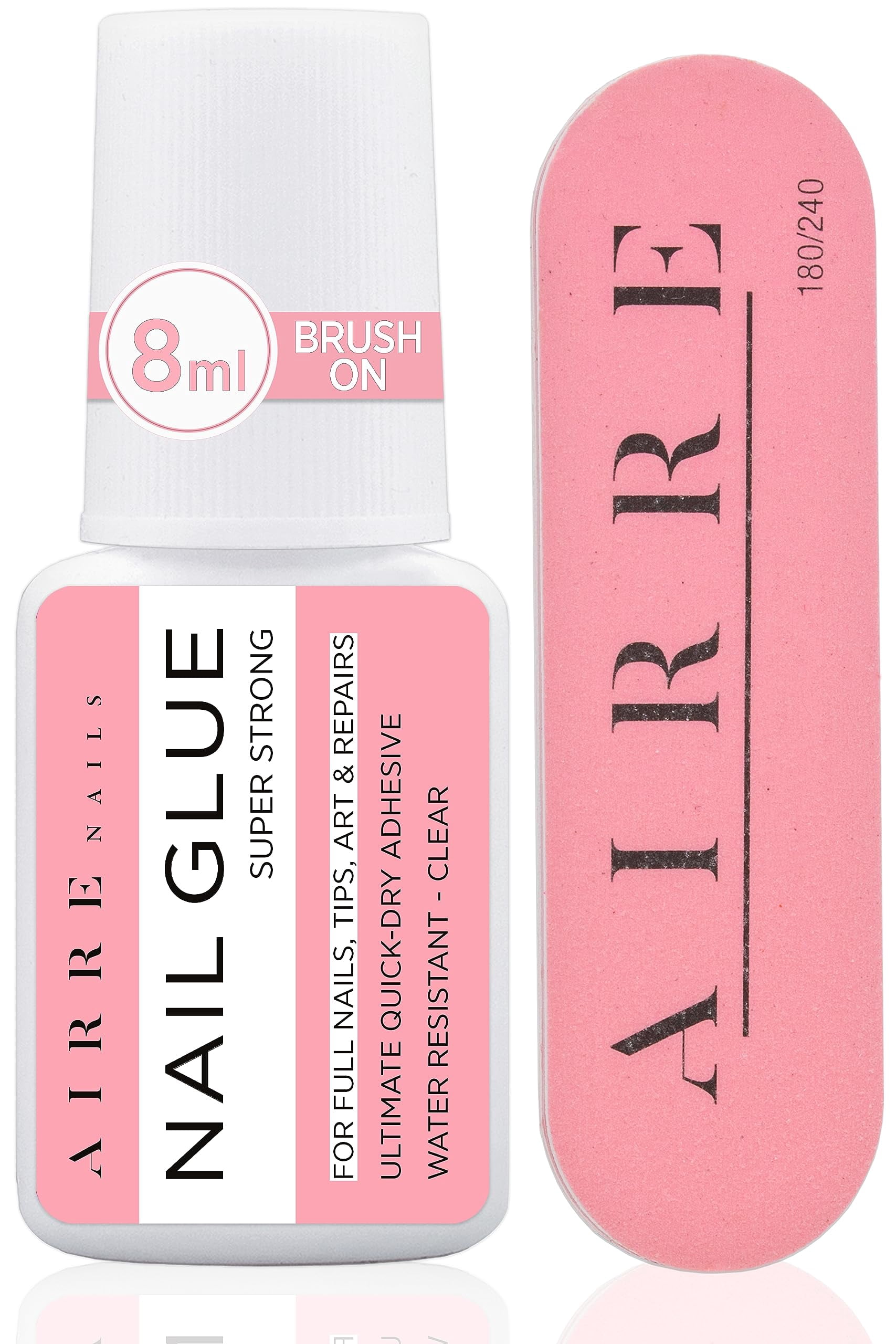 8ml AIRRE Extra Strong Nail Glue for Nail Tips, PressOn Nails