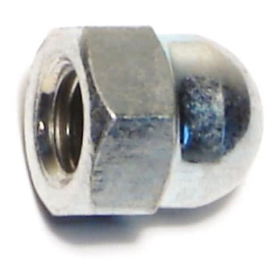 8mm-1.25 Zinc Plated Class 8 Steel Coarse Thread Acorn Cap Nuts (5 pcs.)