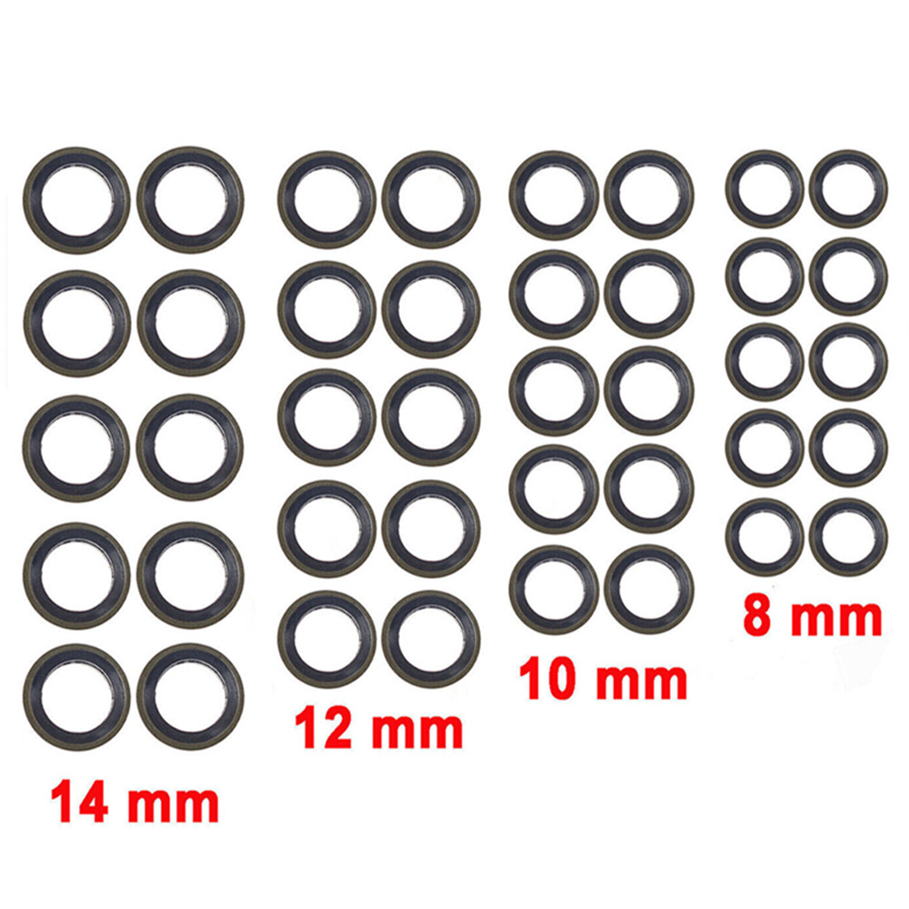 8mm,10mm,12mm,14mm Qty 10 Each Bolt Fuel Sealing Washers For Cummins