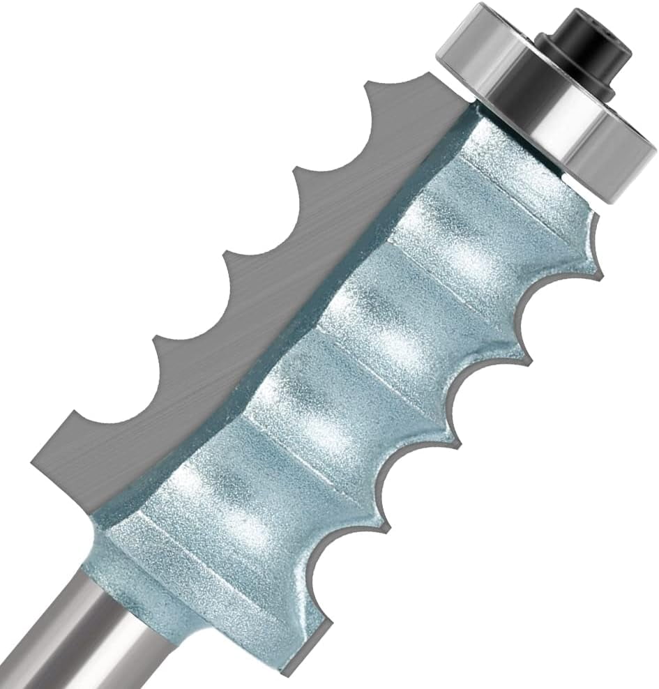 8mm 12mm 12.7mm Shank Four Bead & Four Flute Large Molding Router Bits ...