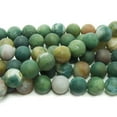 thumbnail image 1 of 8mm 15.5" Strand Indian Agate Matte Round Beads Genuine Gemstone Natural Jewelry Making, 1 of 1