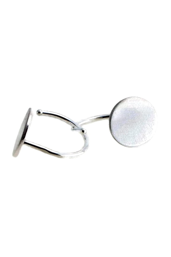 8mm 20 GA Sterling Silver Flat Disc Matte Finish Huggie Hoop Piercing Teardrop Hook Huggers Earrings
