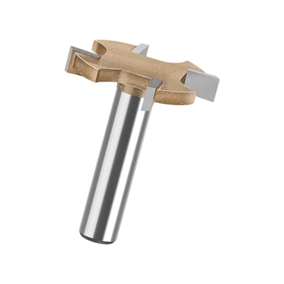 8mm 4-Flute T Slot Router Bit Carbide-Tipped Cutter for Carving & Joinery Work