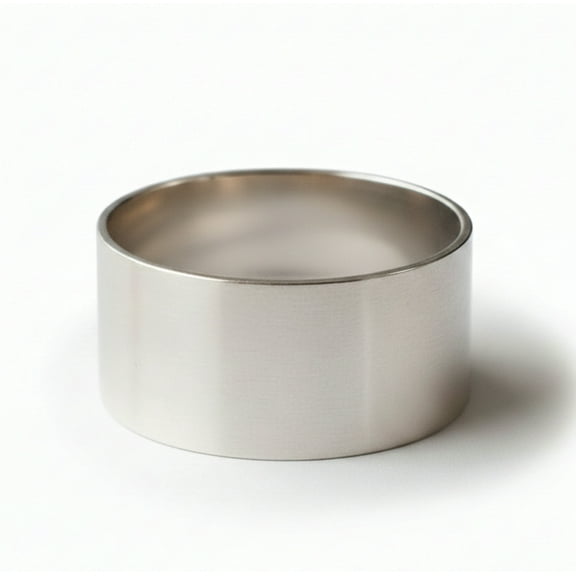 8mm 925 Sterling Silver Wide Band Ring, Simple Minimalist Unisex Jewelry