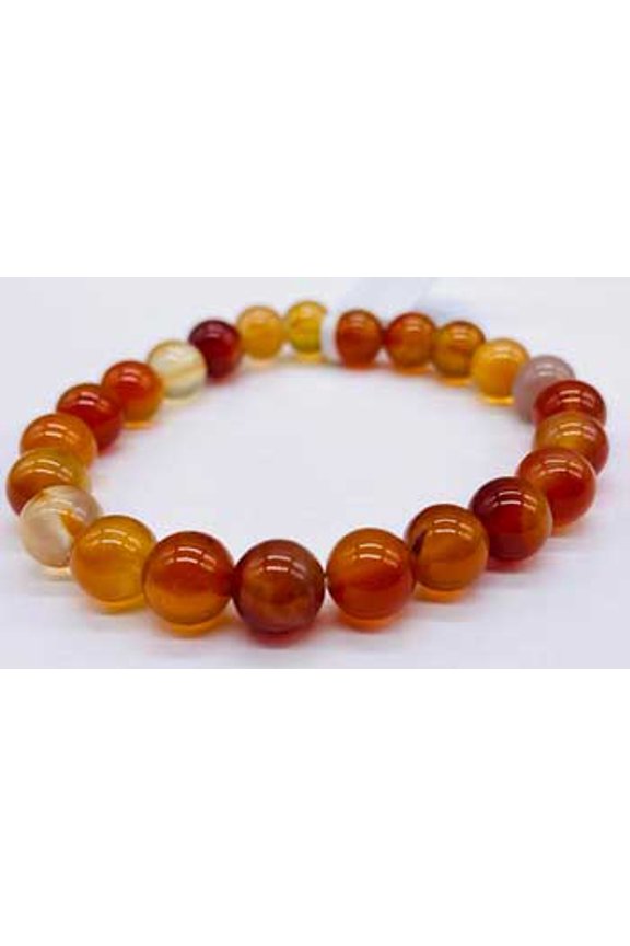 8mm Agate, Red bracelet