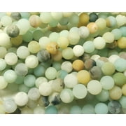 8mm Amazonite Matte Round Beads ForJewelry Making