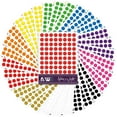 thumbnail image 1 of - 8mm Assorted Dot Stickers -3900 Easy Peel Colour Coding Labels - Bright, 1 of 4