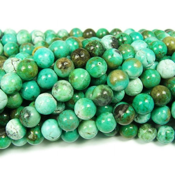 8mm Australian Green Grass Agate Smooth Beads Genuine Gemstone Natural Jewelry Making