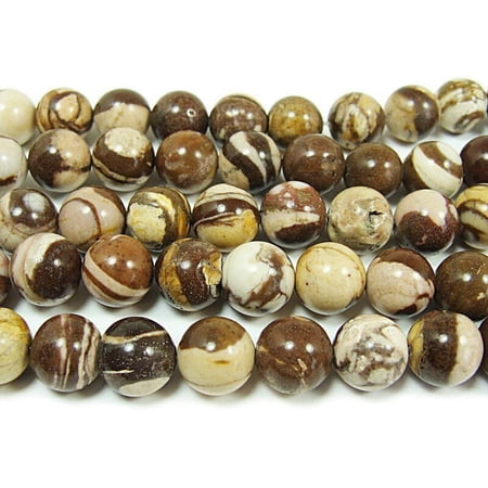 8mm Australian Zebra Jasper Smooth Round Beads Genuine Gemstone Natural Jewelry Making