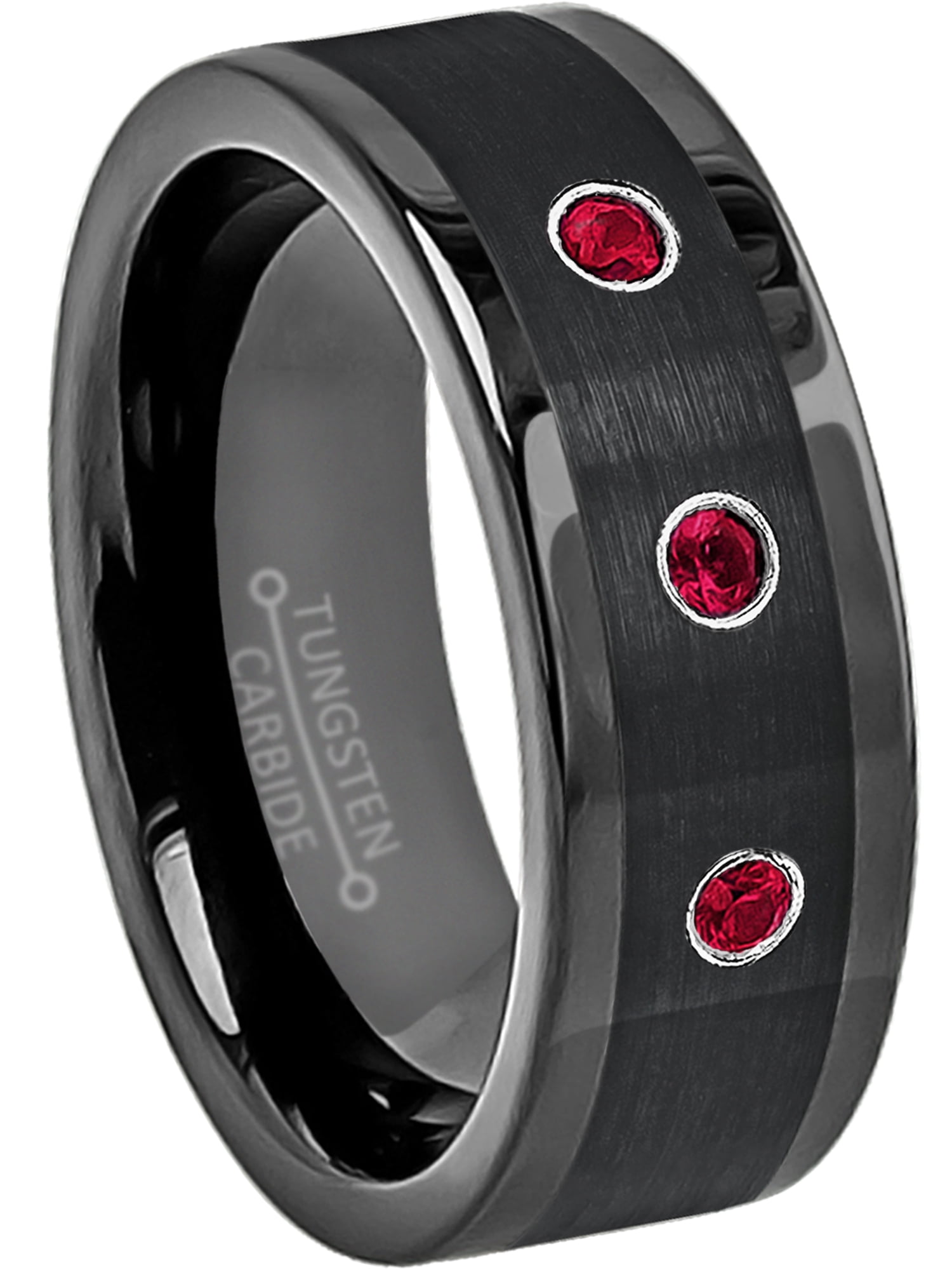 Tungsten ruby ring discount