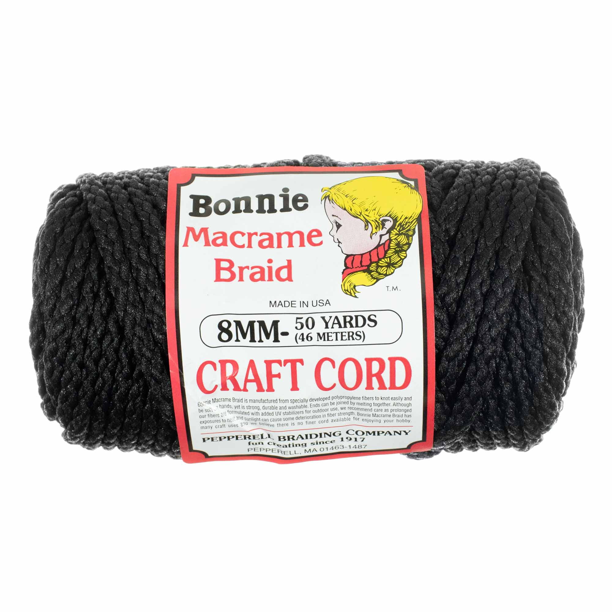 8mm Bonnie Crafting Cord - Great Twine for Macrame and Other Crafts - 50 Yard Skein