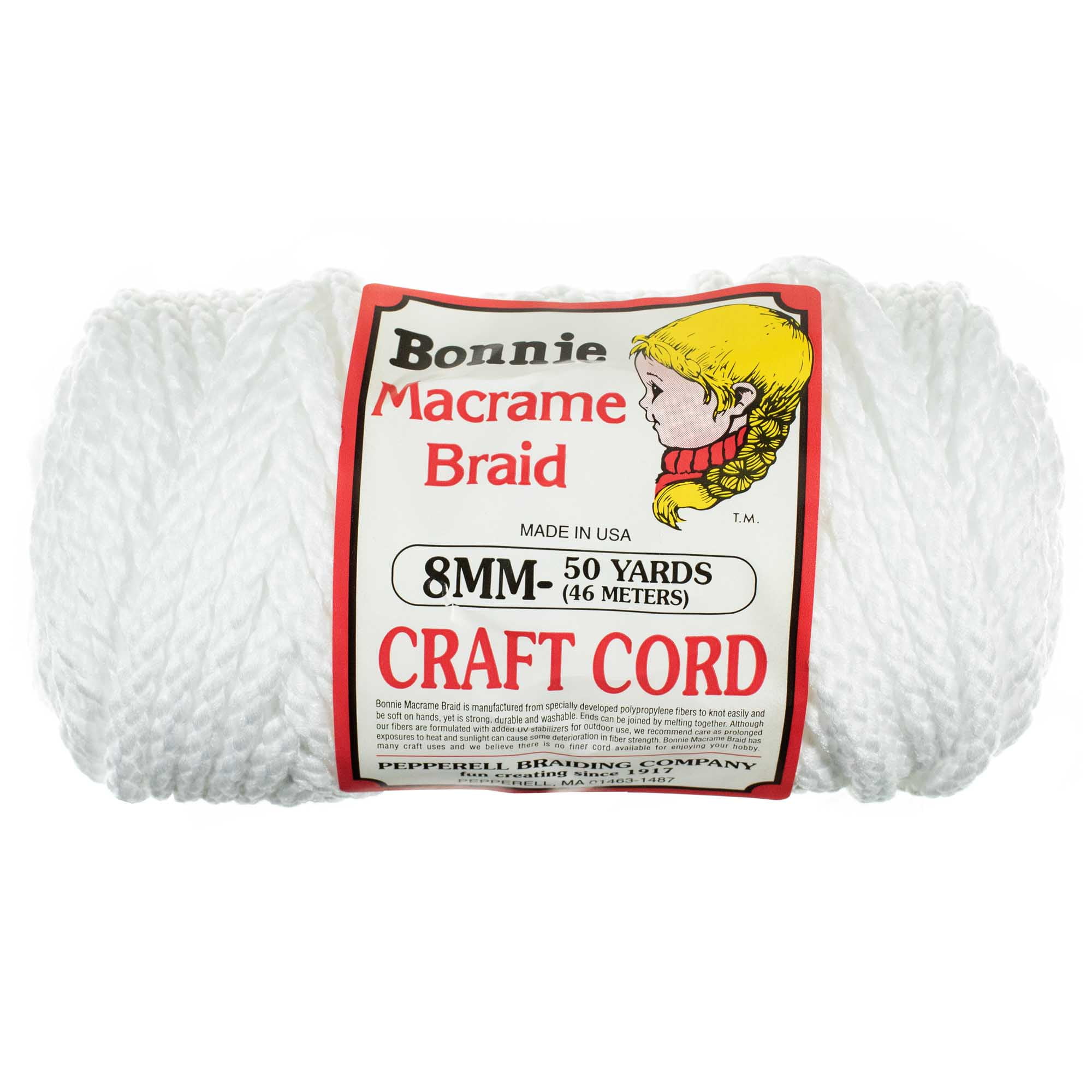 8mm Bonnie Crafting Cord - Great Twine for Macrame and Other Crafts - 50 Yard Skein