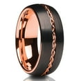 thumbnail image 1 of 8mm Braid Wedding Ring,Tungsten Wedding Ring,Tungsten Wedding Band,Tungsten Carbide Ring,Engagement Ring, 1 of 4