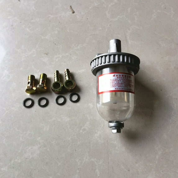 8mm-CA141 Coarse Fuel Filter with Connector, Fuel and Water Separation Precipitation Cup, Drain Retrofit