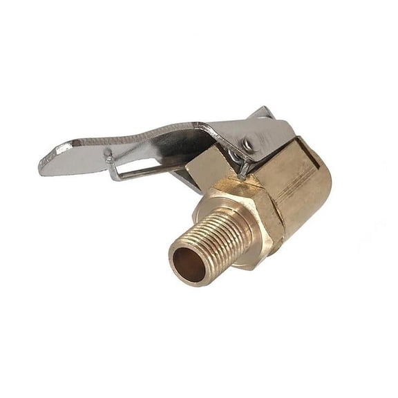 8mm Car Tire Inflator Valve Brass Clip-On Air Chuck Adapter Air Connector Pump Nozzle Z0Q7