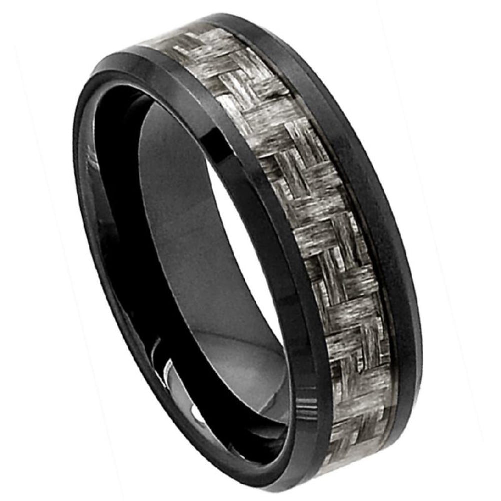 Charcoal tungsten deals wedding band