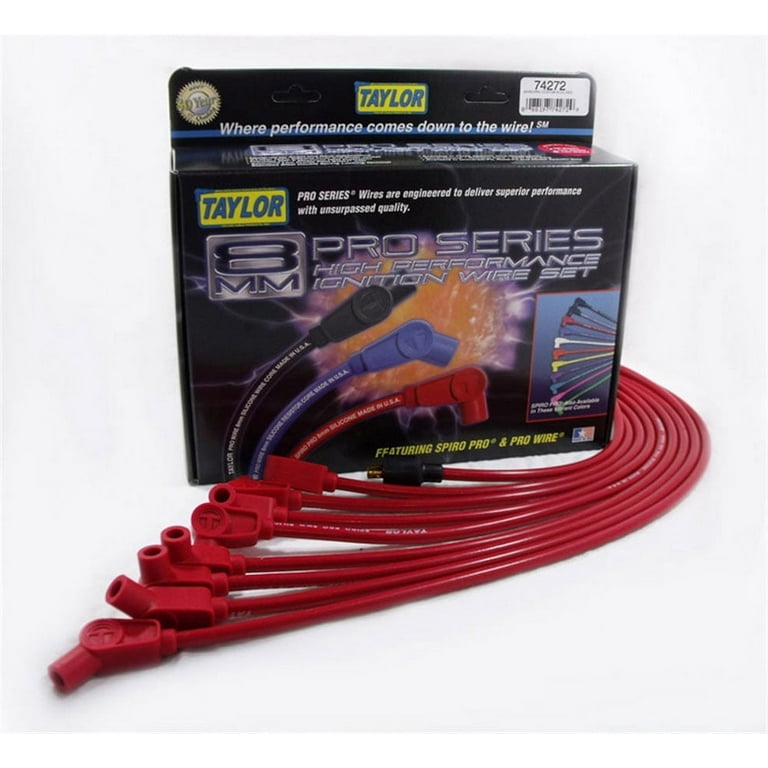 Taylor Cable Spark Plug Wire Set Spiro-Pro 8mm Chrysler BB 74272 Taylor Cable Spark Plug Wire Set Spiro-Pro 8mm Chrysler BB 74272