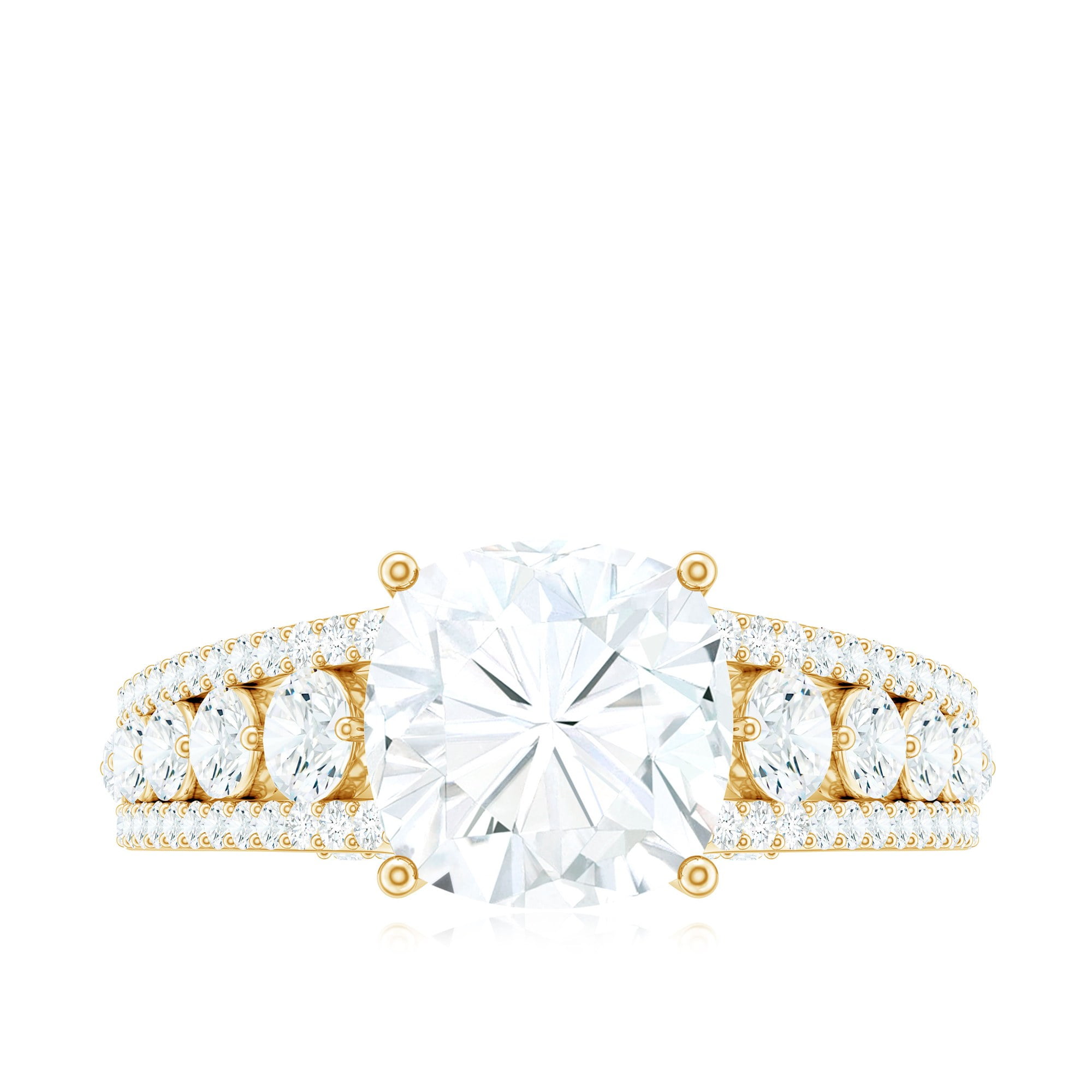 8mm sales cushion moissanite