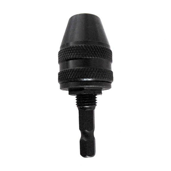 ULTNICE Black Steel Drill Chuck Adapter Drill Converts Screwdriver to Drill or Grinder Holds