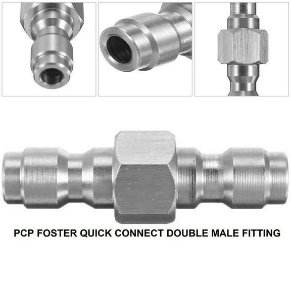 8mm Dual Male Quick Connect Adaptor Foster Fitting