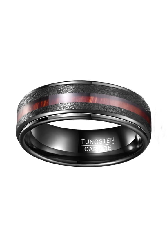 8mm Electroplated Black Lasa Finish Edge Steps Wood Grain Inlaid