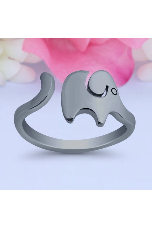 8mm Elephant Toe Band Ring 925 Sterling Silver Thin Adjustable Stylish Rings For Women