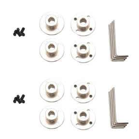 8mm Flange Coupling Connector, Rigid Guide Steel Model Coupler Accessory, Shaft Fittings(8 Pack)