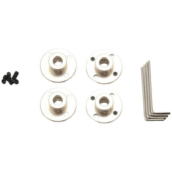8mm Flange Coupling Connector, Rigid Guide Steel Model Coupler Accessory, Shaft Fittings for RC Model Motors(4 Pack)