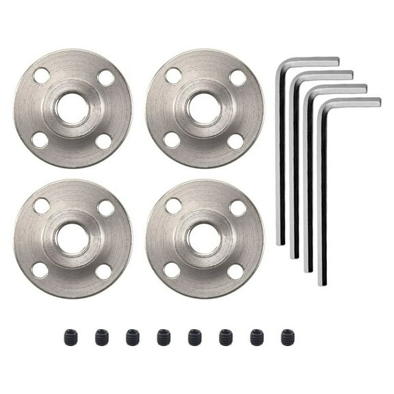 8mm Flange Coupling Connector, Rigid Guide Steel Model Coupler Accessory, Shaft Fittings for RC Model Motors(4 Pack)