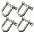 thumbnail image 1 of 8mm Galvanised Dee Shackle PACK of 4 Chandlery DK02, 1 of 2