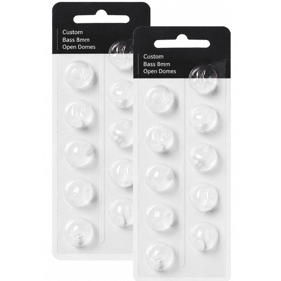 8mm Hearing Aid Domes Open Domes Universal Ear Tips Replacements for Minifit with 2 Packs