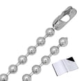 thumbnail image 1 of 8mm High-Polished Stainless Steel Military Ball Chain Necklace, 39.5 inches + Gift Box, 1 of 7