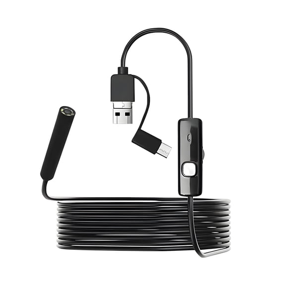 8mm Industrial Fiberscope With 2MP 720P Transducer IP67 Waterproof Investigate For Tight Space Detection