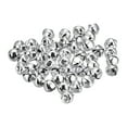 thumbnail image 1 of 8mm Jingle Bells Craft Bells Carbon Steel Electroplating Silver Tone 48 Pack, 1 of 5