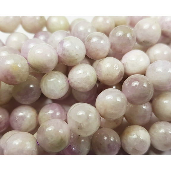 8mm Kunzite Light Purple Smooth Round Beads Genuine Gemstone Natural Jewelry Making