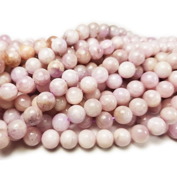 8mm Kunzite Smooth Round Beads Genuine Gemstone Natural Jewelry Making