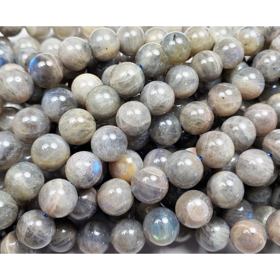 8mm Labradorite Light Round Beads With Blue Iridescence ForJewelry Making