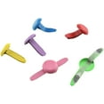 thumbnail image 1 of 8mm Length Paper Fasteners Brads Hold Securely Spread Easily Smooth Edge Round Head Split Pins Reusable Carbon Steel Mixed Color 100 Pieces for Arts Crafts Office Scrapbooking Cardboard, 1 of 5