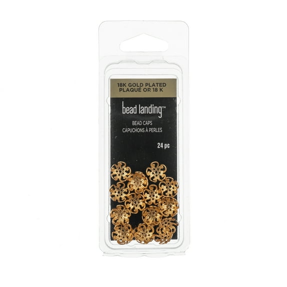 8mm Metal Bead Caps - 24ct. by Bead Landing