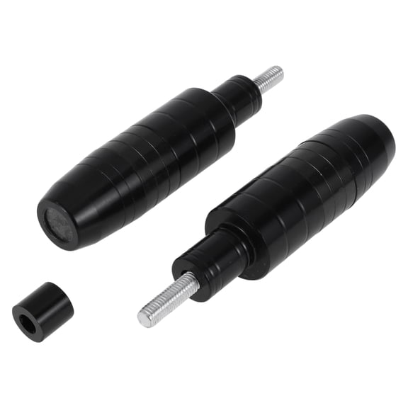 8mm Motorcycle Slider Frame Aluminum Alloy Wheel Fairing Protection Crash Pad Protector Guard 21mm 117mm Black 2 Pcs