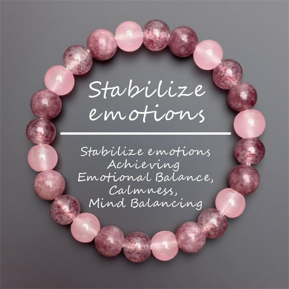 8mm Natural Gemstone Stretch Bracelet â Handmade Healing Energy Bracelet for Women & Men, Unisex Yoga Meditation Jewelry for Stress Relief & Spiritual Balance