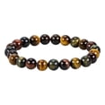 thumbnail image 1 of 8mm Natural Gemstones Round Beads Energy Power Crystal Chakra Reiki Healing Elastic Stretch Jewelry Bracelet 7 Inch Unisex, 7 inches, crystal, 1 of 5