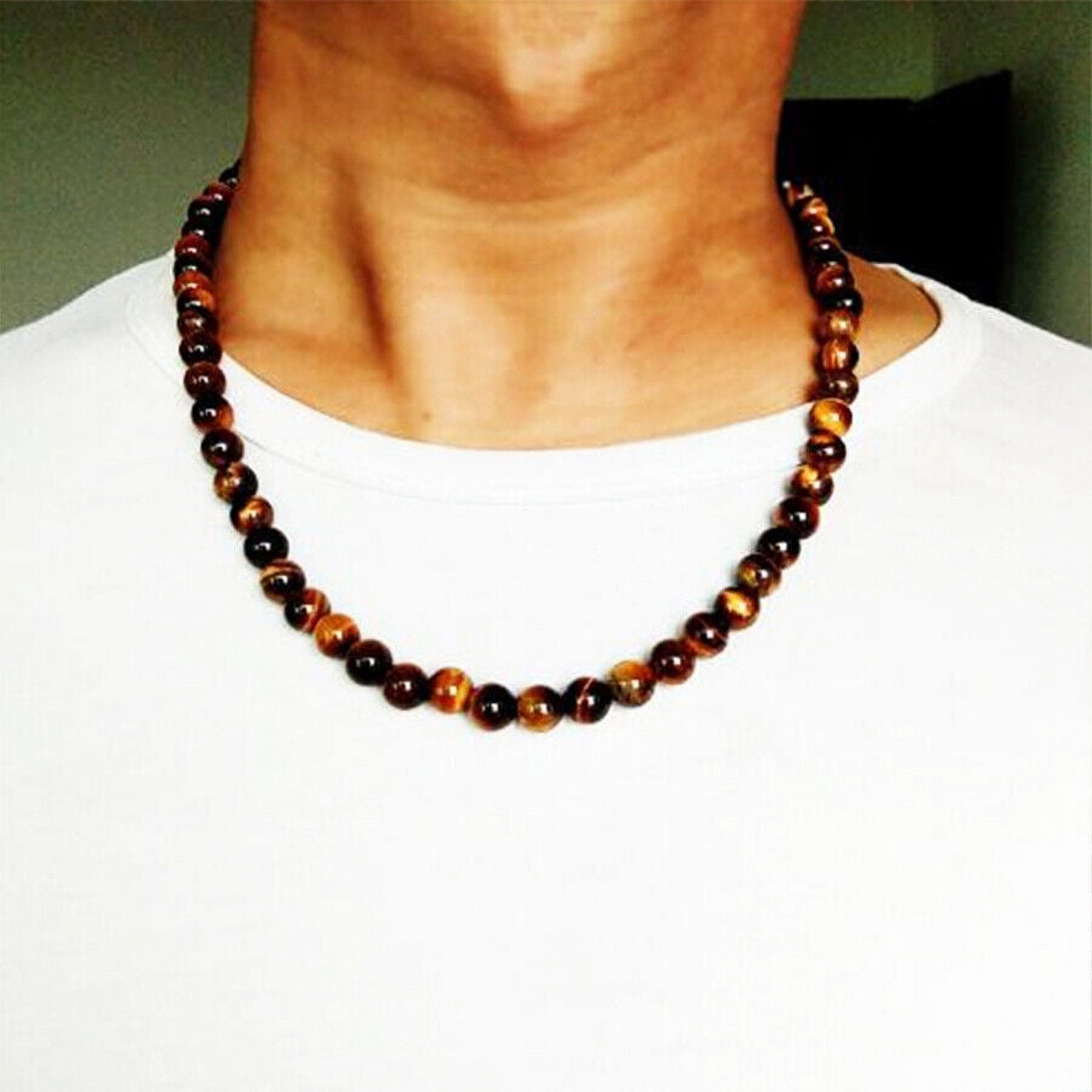 8mm Obsidian Triple Protection Necklaces Tiger Eye Hematite Beads ...