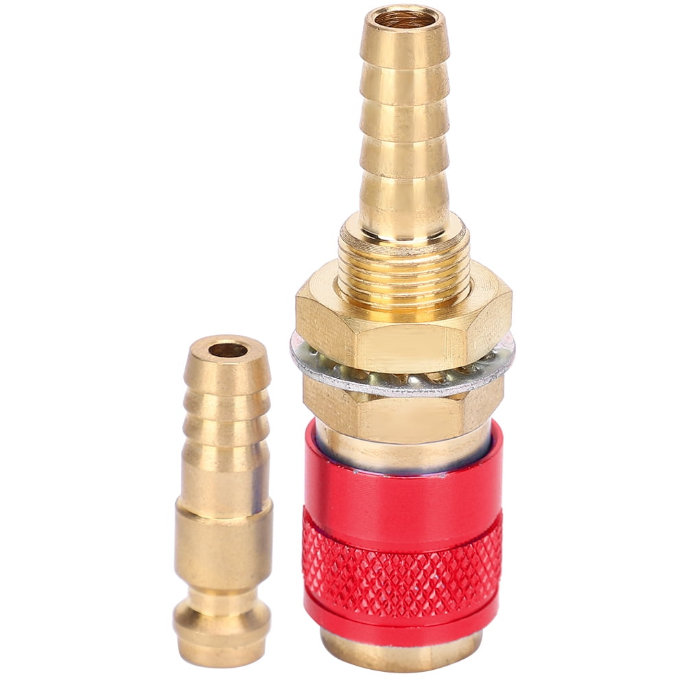 8mm Pair of Water Cooled & Gas Adapter Quick Connector Fitting for MIG