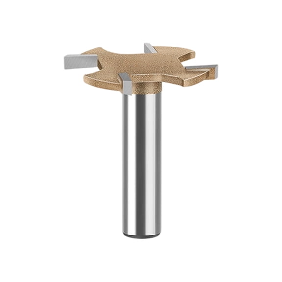 8mm Professional Woodworking Router Bit 4 Blade T Slot Design Enhancing Durability For Furniture Making